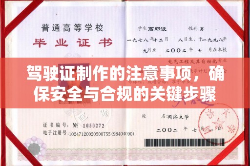 拉萨驾驶证制作的注意事项，确保安全与合规的关键步骤