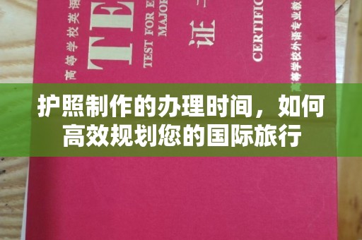 拉萨护照制作的办理时间，如何高效规划您的国际旅行